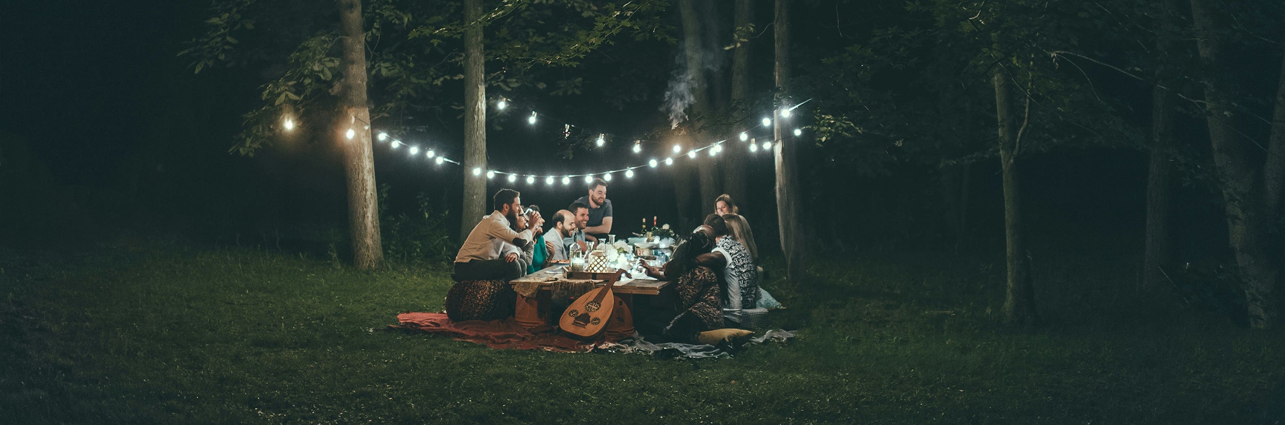 Backyard setting with sustainable mosquito control
