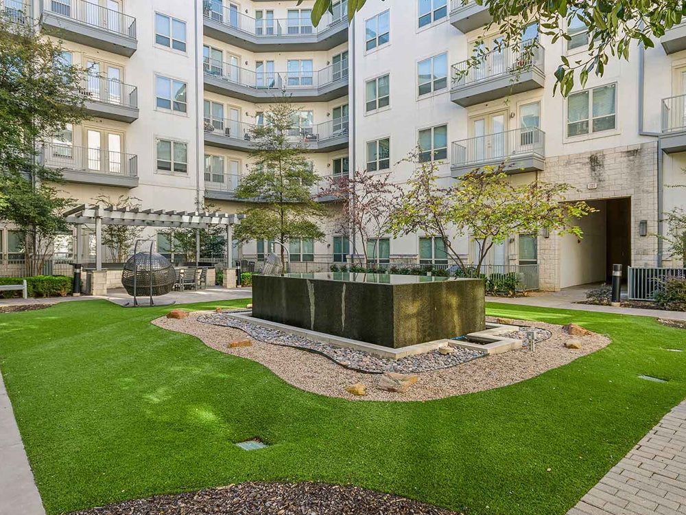 Outdoor services provider on a property route